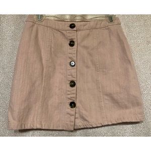 Front Button Skirt